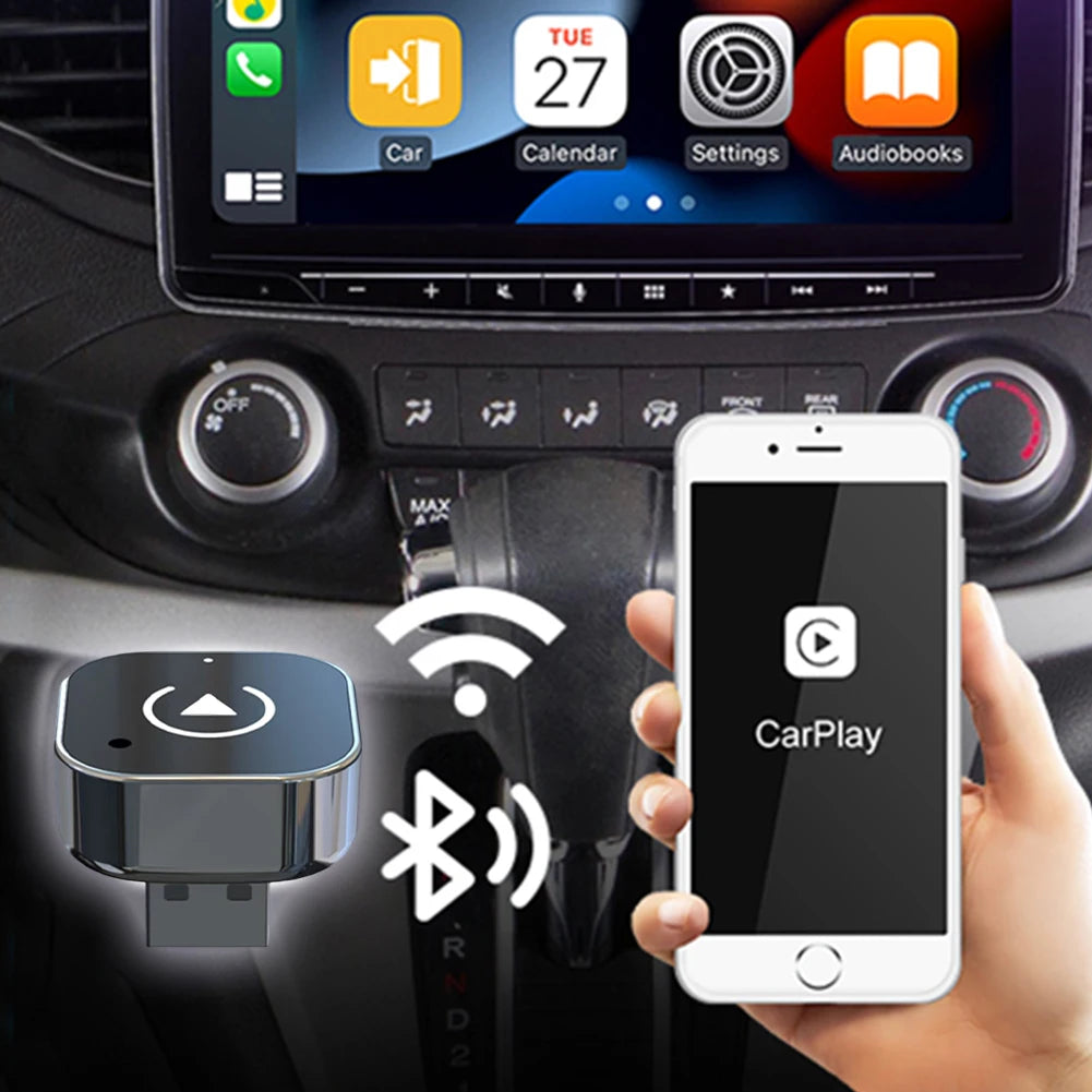 Wireless Android Auto Carplay Box/Adapter Wireless CarPlay Adapter Convert Wired To Wireless Auto Connect for Factory Wired Cars