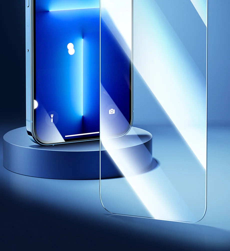 3Pcs Tempered Glass for iPhone 14 13 12 11 15 Pro Max Mini Screen Protector for iPhone 17 XR XS MAX 7 8 Plus 16 Protective Glass