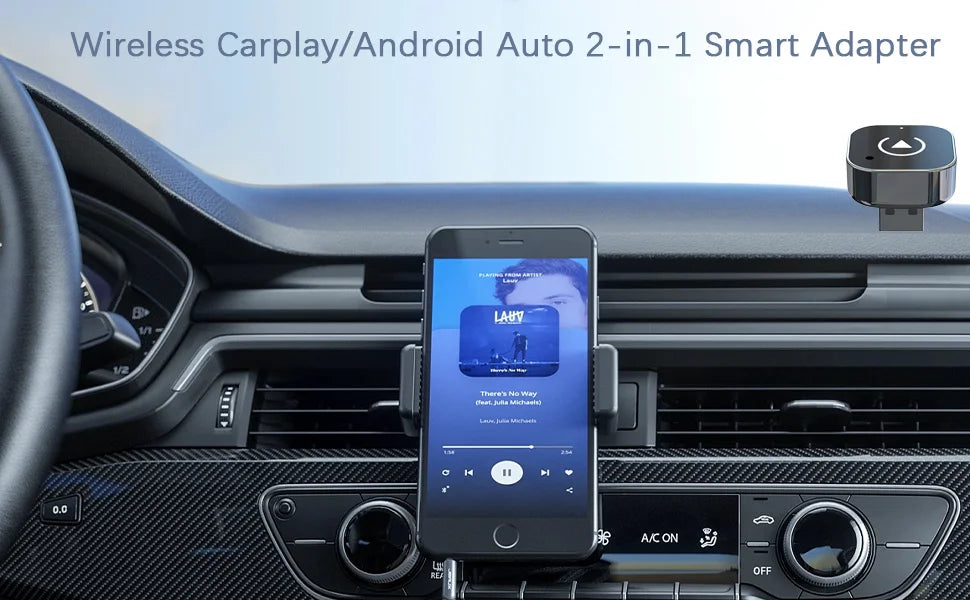 Wireless Android Auto Carplay Box/Adapter Wireless CarPlay Adapter Convert Wired To Wireless Auto Connect for Factory Wired Cars