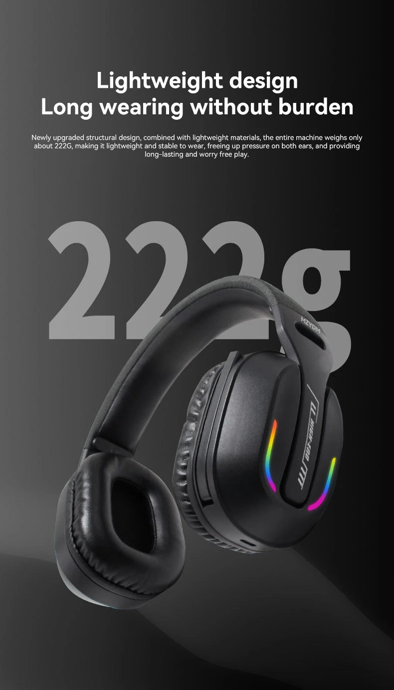 Wireless Gaming Headset: 2.4G/Wired/Bluetooth Headphones 3 Modes, Bendable HD Mic, Soft Ear Pads, Immersive Sound for PC/PS4/PS5