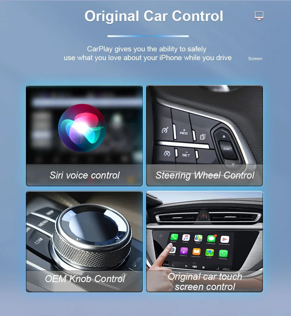 Carplay Android Auto Wireless Adapter Car Intelligent Systems Tools Cars Accessories Wired To Wireless Carplay Wireless Adapter