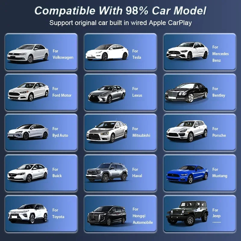 Carplay Android Auto Wireless Adapter Car Intelligent Systems Tools Cars Accessories Wired To Wireless Carplay Wireless Adapter