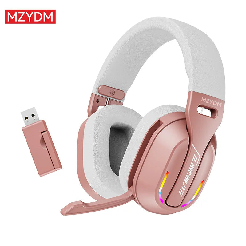 Wireless Gaming Headset: 2.4G/Wired/Bluetooth Headphones 3 Modes, Bendable HD Mic, Soft Ear Pads, Immersive Sound for PC/PS4/PS5